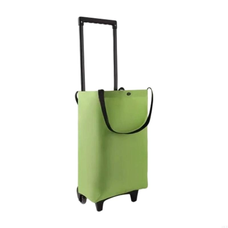 Foldable Rolling Luggage Bag - รถเข็นแบบพับได้น้ำหนักเบารถเข็นแบบพับเก็บได้ล้อที่เงียบสงบผ้า Oxford ที่ใช้งานได้จริง