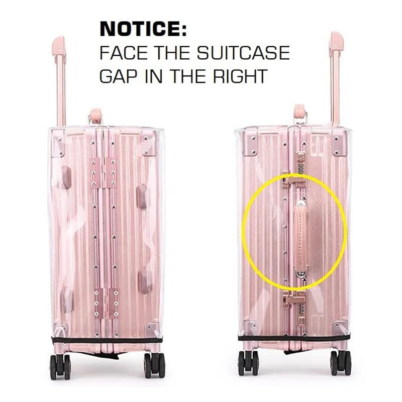Luggage Protective Cover Transparent - 1 ชิ้น PVC ใส ป้องกันรอยขีดข่วน ป้องกันฝุ่น