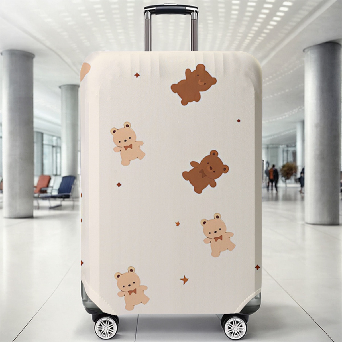 Waterproof Suitcase Cover Protector - ผ้าคลุมกระเป๋าเดินทางยืดหยุ่นกันน้ำกันฝุ่นสำหรับกระเป๋าเดินทางขนาด 18-32 นิ้วอุปกรณ์เสริมการเดินทาง