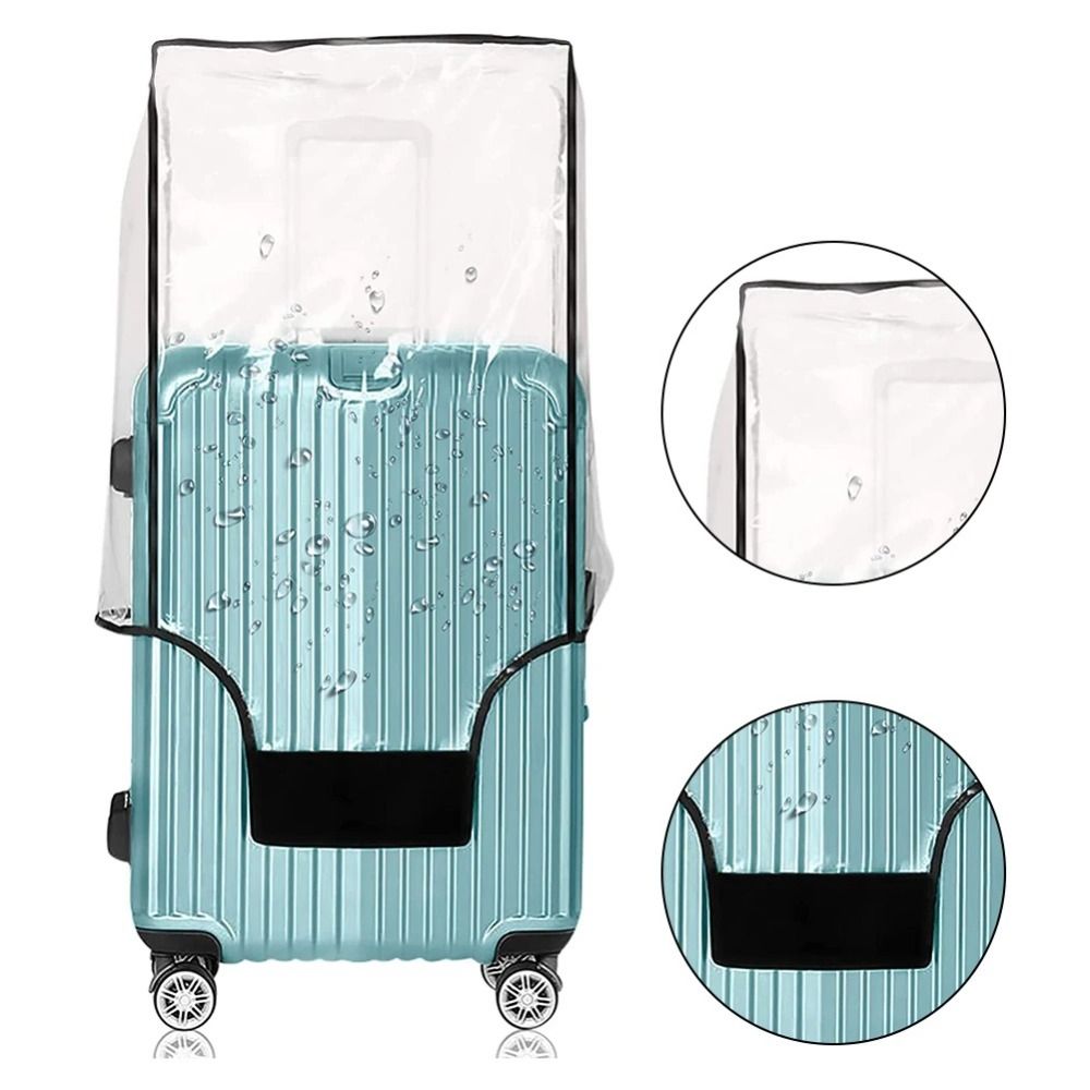 Luggage Protective Cover Transparent - ใหม่ กระเป๋าเดินทางแบบใส PVC ปลอกหุ้มกระเป๋าเดินทาง ทนทาน กันน้ำ