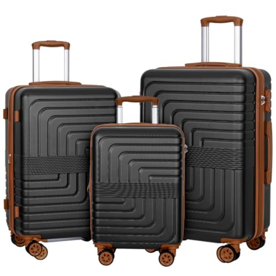 Expandable Hard Shell Luggage Set - ชุดกระเป๋าเดินทางแบบขยายได้ 3 ชิ้น ขนาด 20/24/28 นิ้ว,
