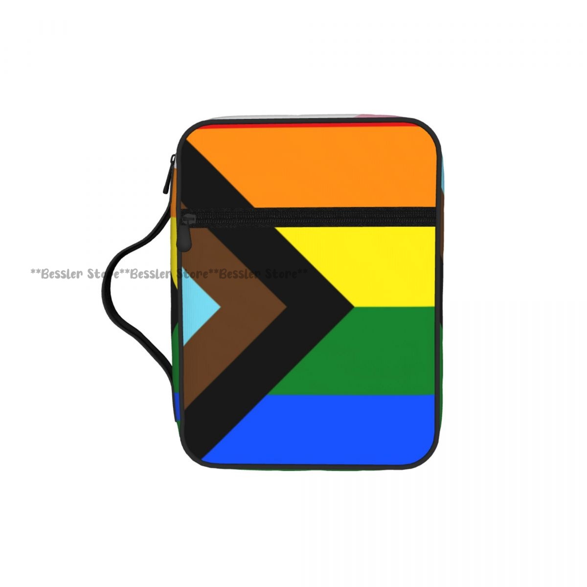 Handbags - กระเป๋าใส่พระคัมภีร์พร้อมหูหิ้ว ซิป ช่องใส่ของ ลายธง Progress Pride
