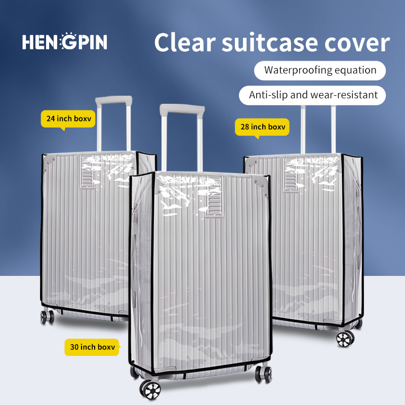 Waterproof Suitcase Cover Protector - โปร่งใสเต็มรูปแบบป้องกันกระเป๋าเดินทาง PVC กันน้ํากันฝุ่นทนทานกระเป๋าเดินทาง Protector อุปกรณ์เสริมการเดินทาง