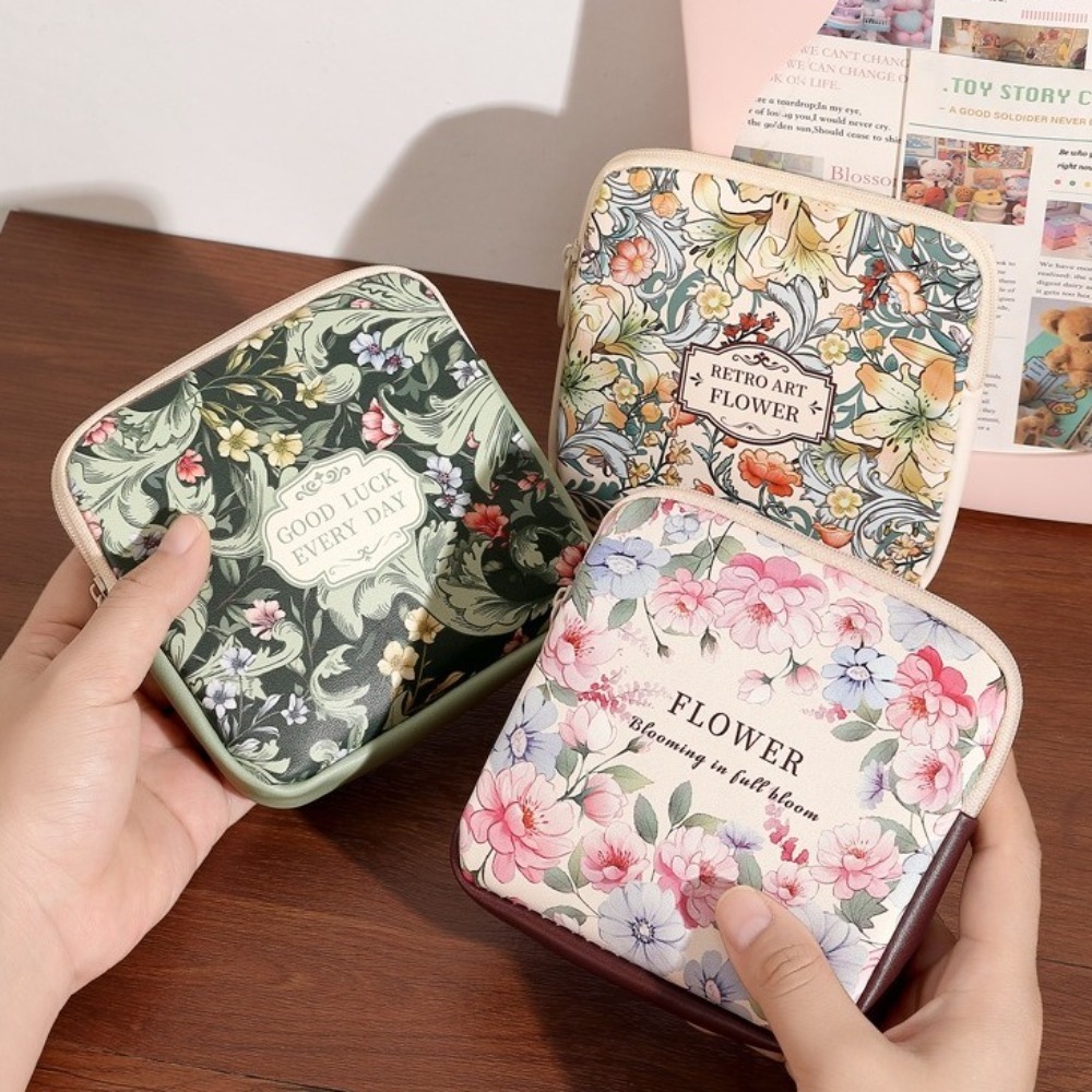 Cosmetic Bags - ใหม่ PVC ถุงใส่ผ้าอนามัยความจุขนาดใหญ่กระเป๋าเครื่องสำอางอเนกประสงค์กระเป๋าใส่เหรียญ
