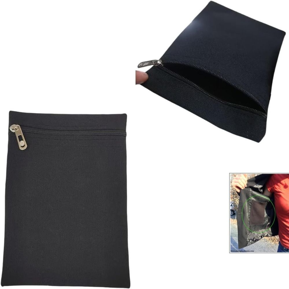 Wallets - กระเป๋าใส่ของสำหรับเดินทางแบบใหม่ มีซิป กระเป๋าซ่อนด้านข้างเย็บติด โพลีเอสเตอร์ ทนทาน มีช่องเก็บของด้านในเพื่อความปลอดภัย