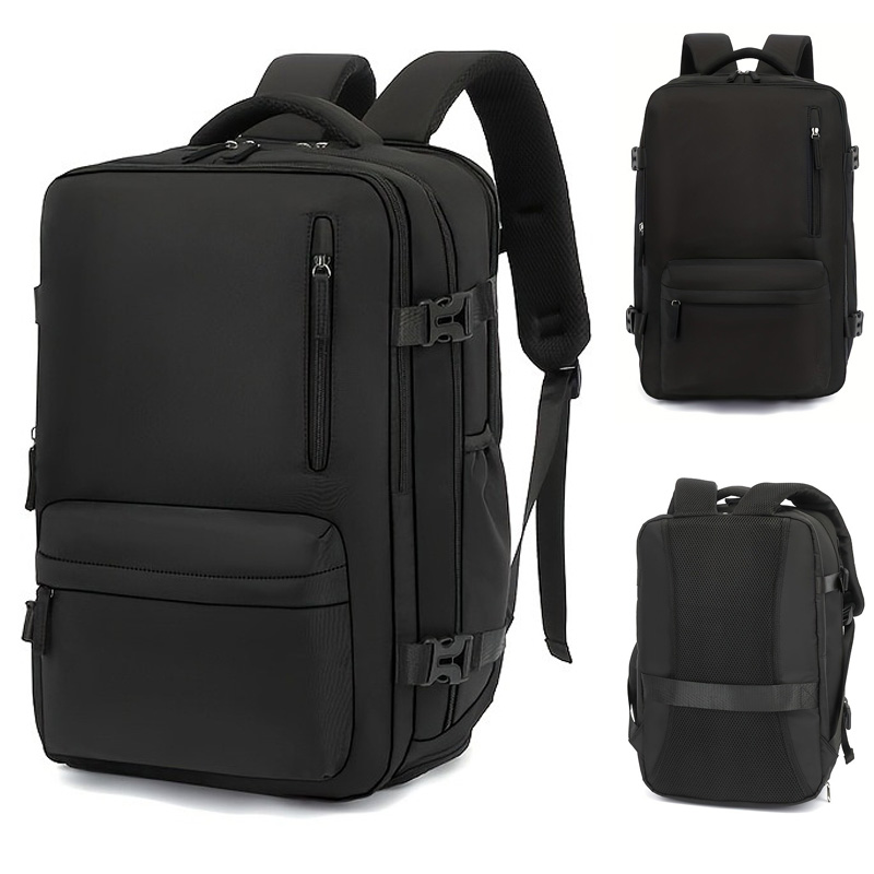 Luggage - กระเป๋าเป้เดินทางธุรกิจแบบขยายได้, กระเป๋าเป้ใส่แล็ปท็อปกันน้ำ ใส่โน้ตบุ๊กขนาด 15.6 นิ้ว พร้อมสายรัดกระเป๋าเดินทางสำหรับการเดินทางเพื่อธุรกิจ