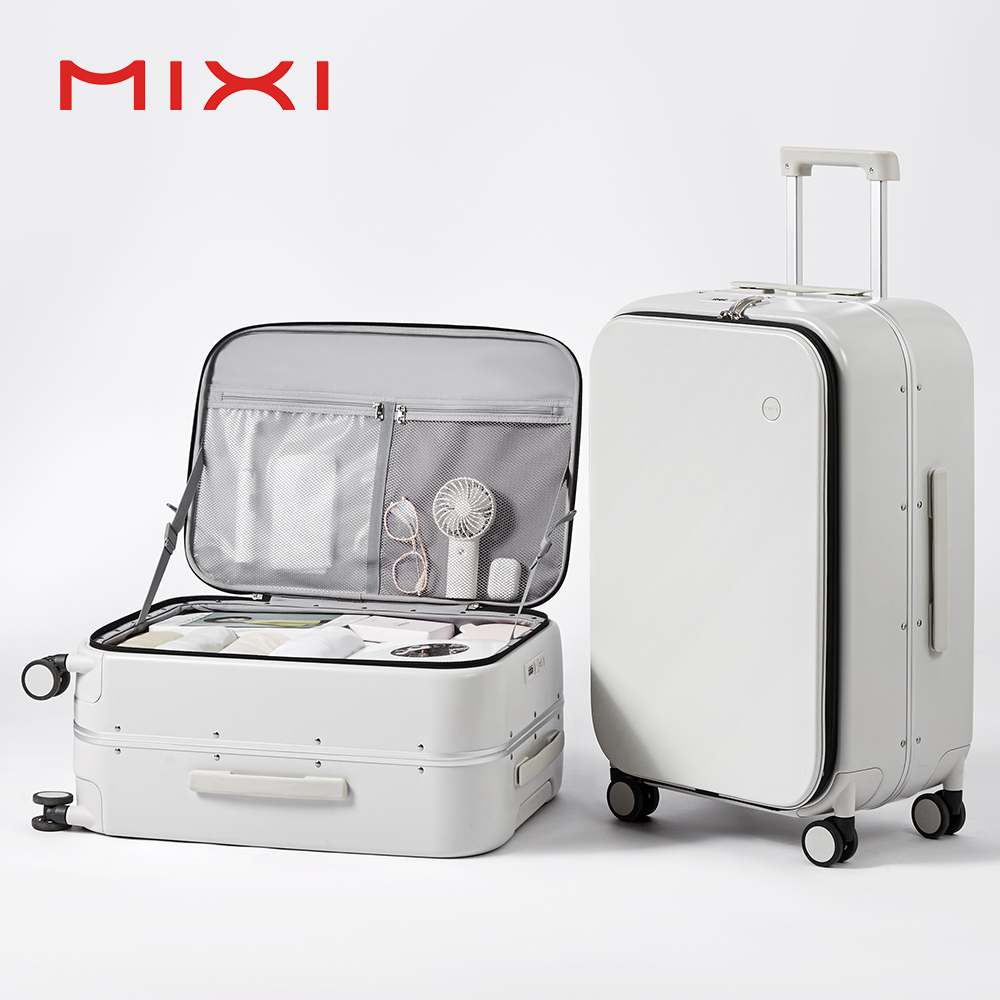 Aluminum Frame Carry On Luggage - กระเป๋าเดินทางล้อลาก Mixi รุ่นใหม่ โครงอะลูมิเนียม เปิดด้านหน้า ขนาด