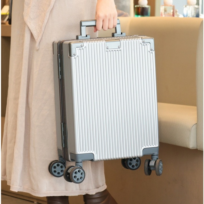 Aluminum Frame Carry On Luggage - กระเป๋าเดินทางล้อลากขนาด 16 นิ้ว สำหรับเด็ก น้ำหนักเบา พร้อมโครงอะลูมิเนียมและระบบล็อครหัส