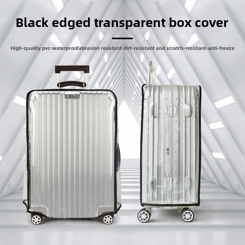 Waterproof Suitcase Cover Protector - 18-30 นิ้วกระเป๋าเดินทาง Protector กระเป๋าเดินทางกันน้ํา PVC ป้องกันกระเป๋าเดินทางสําหรับอุปกรณ์เสริมการเดินทาง