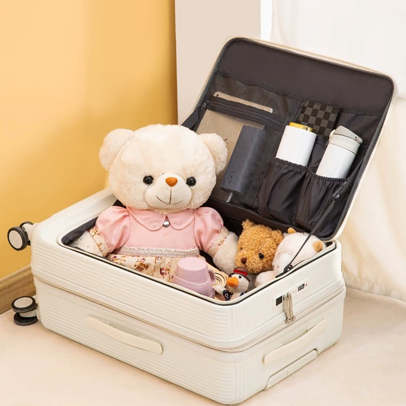 Front Opening Laptop Luggage 24 Inch - ร้อน! ใหม่ 20/22/24/26/28 นิ้วผู้หญิงเปิดด้านหน้ากระเป๋าแล็ปท็อปล้อลากกระเป๋าเดินทางผู้ชายรถเข็นกระเป๋าเดินทางกล่องขึ้นเครื่อง