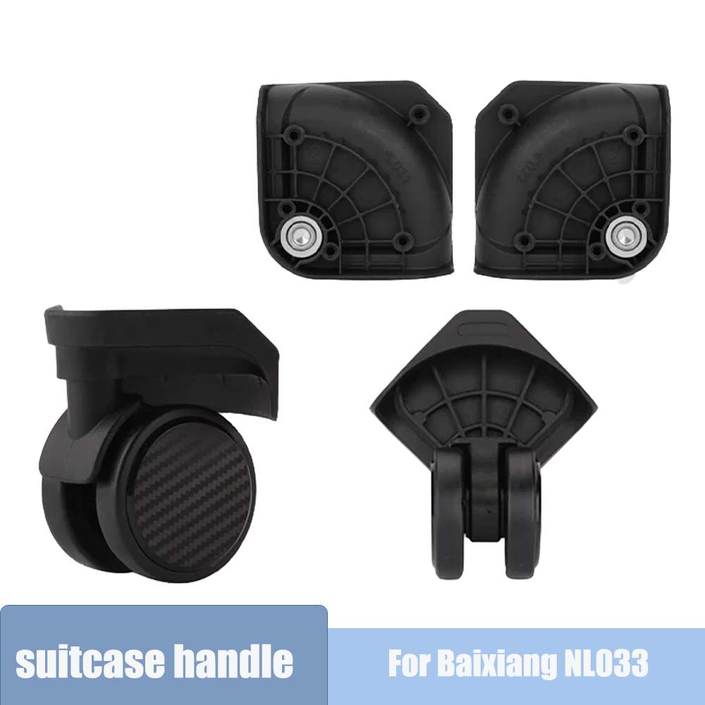 Silent Replacement Luggage Wheels - ชุดล้อหมุน Baixiang NL033 สำหรับซ่อมแซมกระเป๋าเดินทาง ล้อหมุนเงียบ ใช้ได้กับกระเป๋าเดินทางทุกประเภท