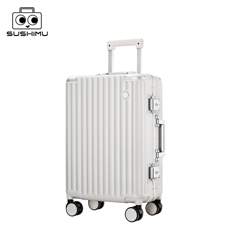Aluminum Frame Carry On Luggage - กระเป๋าซูชิมู kopor perjalanan ผู้ชาย20 24 26กระเป๋าถือขึ้นเครื่องเคสแบบมีล้อลากโครงสร้างอะลูมิเนียม