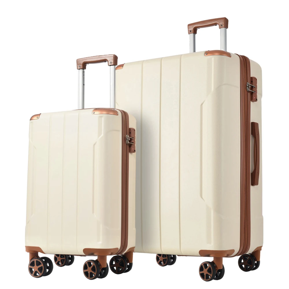 Expandable Hard Shell Luggage Set - ชุดกระเป๋าเดินทางแบบแข็ง ABS 2 ชิ้น พร้อมระบบขยายขนาด ล็อค