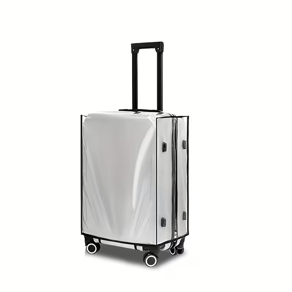 Luggage Protective Cover Transparent - ผ้าคลุมกระเป๋าเดินทางแบบใส - ผ้าคลุมป้องกันกันน้ำ กันรอยขีดข่วน และกันฝุ่น เหมาะสำหรับกระเป๋าเดินทางขนาด