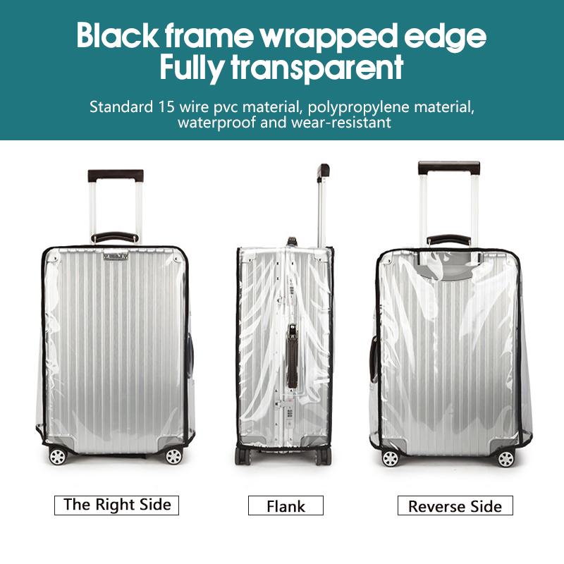Luggage Protective Cover Transparent - ปลอกคลุมกระเป๋าเดินทางแบบใส กันน้ำ กันฝุ่น ทนทาน ผลิตจาก PVC