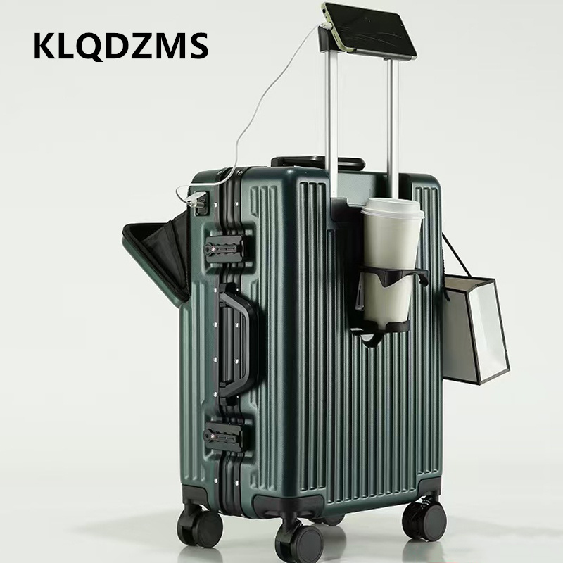 Front Opening Laptop Luggage 24 Inch - KLQDZMS กระเป๋าเดินทางอเนกประสงค์ กระเป๋าเดินทางแบบเปิดด้านหน้า กระเป๋าใส่แล็ปท็อป 20