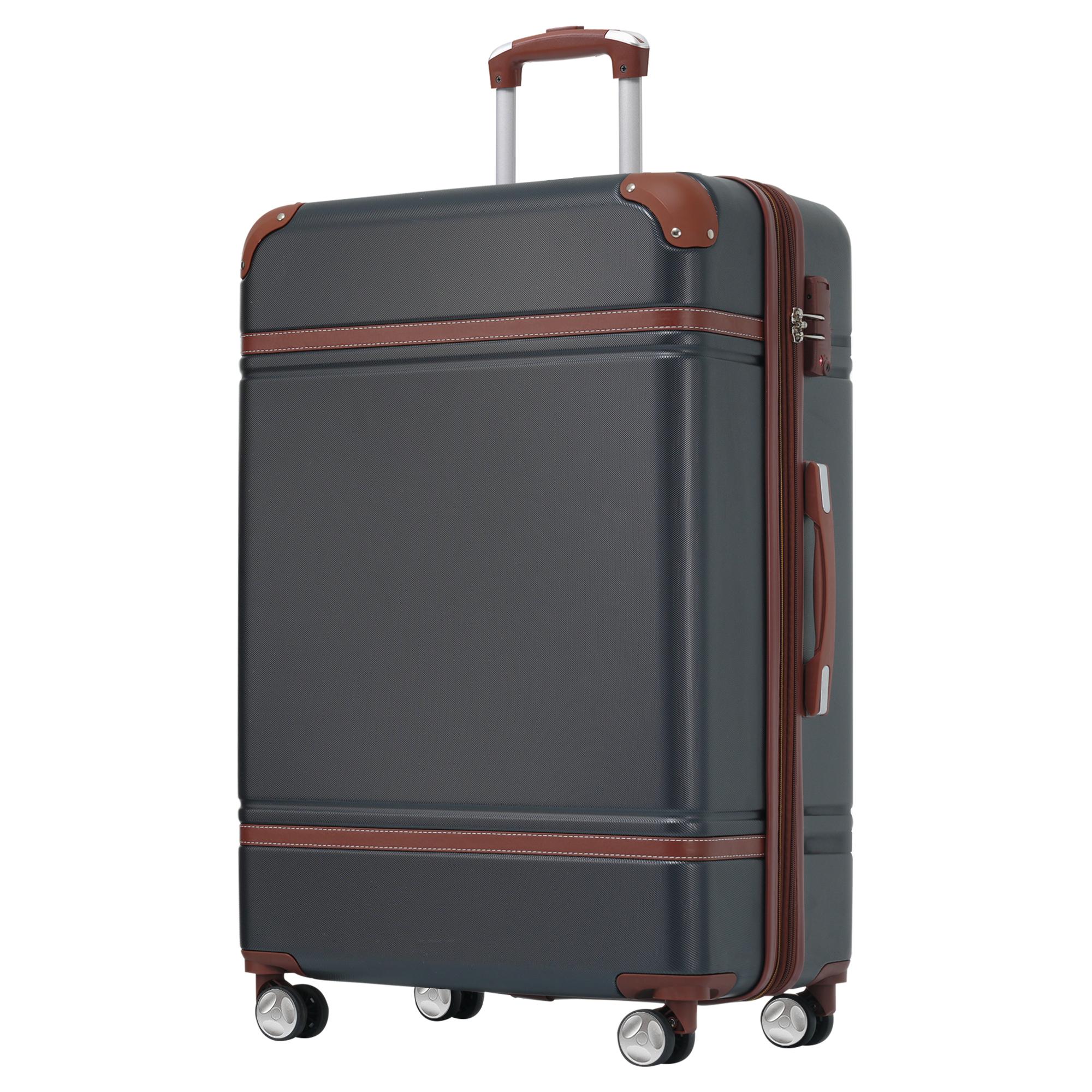 Expandable Hard Shell Luggage Set - ชุดกระเป๋าเดินทางแบบแข็งขยายได้ขนาด 28 นิ้ว พร้อมล้อหมุน ABS ระบบล็อค
