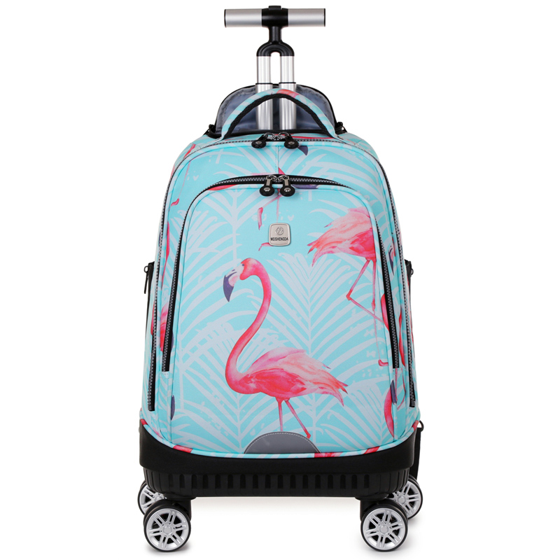 Foldable Rolling Luggage Bag - กระเป๋าเป้สะพายหลังแบบมีล้อสปินเนอร์, กระเป๋าเป้สะพายหลังแล็ปท็อปสําหรับเดินทางแบบลูกกลิ้งสําหรับผู้หญิงผู้ชาย, กระเป๋าเดินทางแบบมีล้อสําหรับธุรกิจ