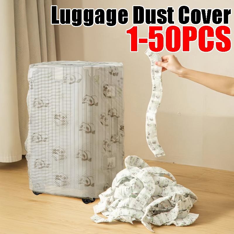 Waterproof Suitcase Cover Protector - ผ้าคลุมกระเป๋าเดินทางแบบใช้แล้วทิ้ง กันน้ำ กันฝุ่น ป้องกันฝน สำหรับกระเป๋าเดินทางทุกขนาด ใช้งานได้พอดี