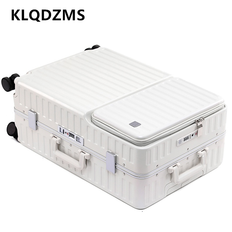 Front Opening Laptop Luggage 24 Inch - กระเป๋าเดินทางแบบถือ KLQDZMS แบบเปิดด้านหน้า พร้อมช่องเสียบสายชาร์จ ขนาด 20