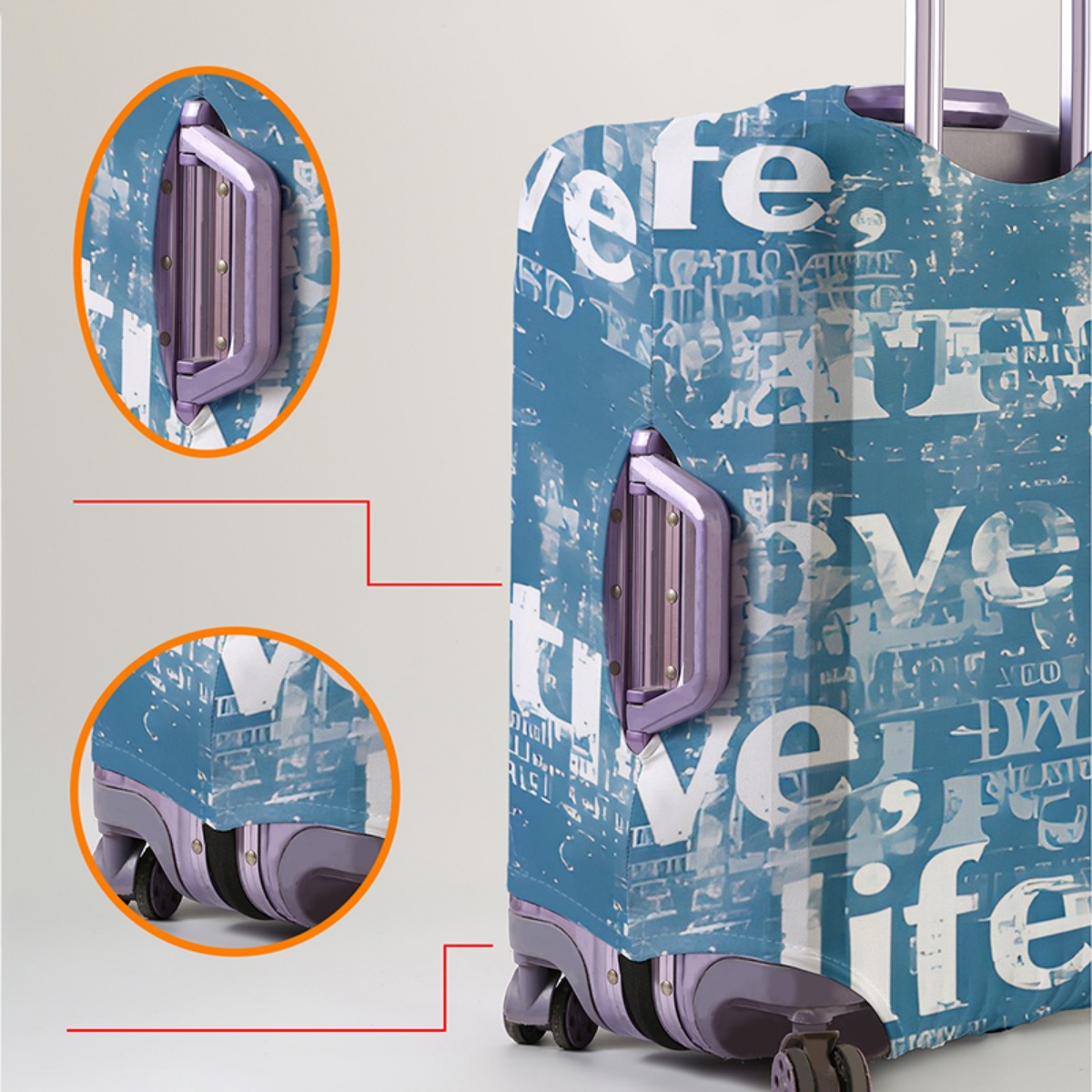ผ้าคลุมกระเป๋าเดินทางยืดหยุ่นก - Waterproof Suitcase Cover Protector บทวิจารณ์และราคา