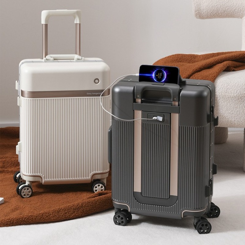 กระเป๋าเดินทางแบบมีล้อลาก ขนาด - Aluminum Frame Carry On Luggage บทวิจารณ์และราคา