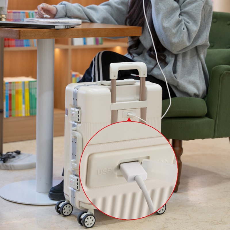 กระเป๋าเดินทางแบบมีล้อลาก ขนาด - Aluminum Frame Carry On Luggage บทวิจารณ์และราคา
