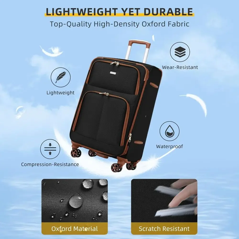 ชุดกระเป๋าเดินทางแบบขยายได้ 5  - Expandable Hard Shell Luggage Set บทวิจารณ์และราคา