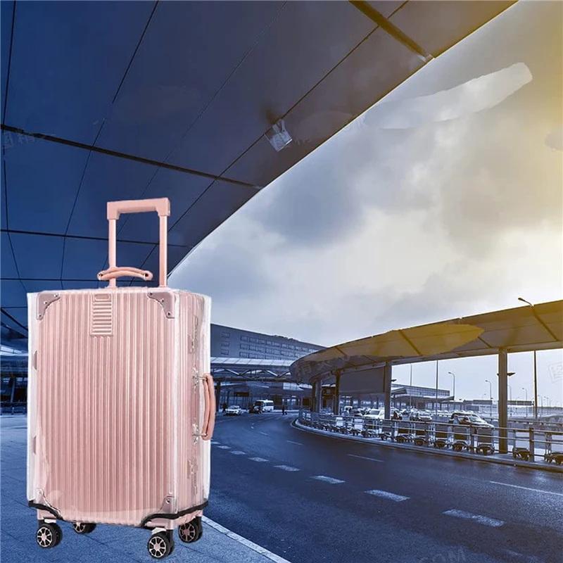 1 ชิ้น PVC ใส ป้องกันรอยขีดข่ว - Luggage Protective Cover Transparent บทวิจารณ์และราคา