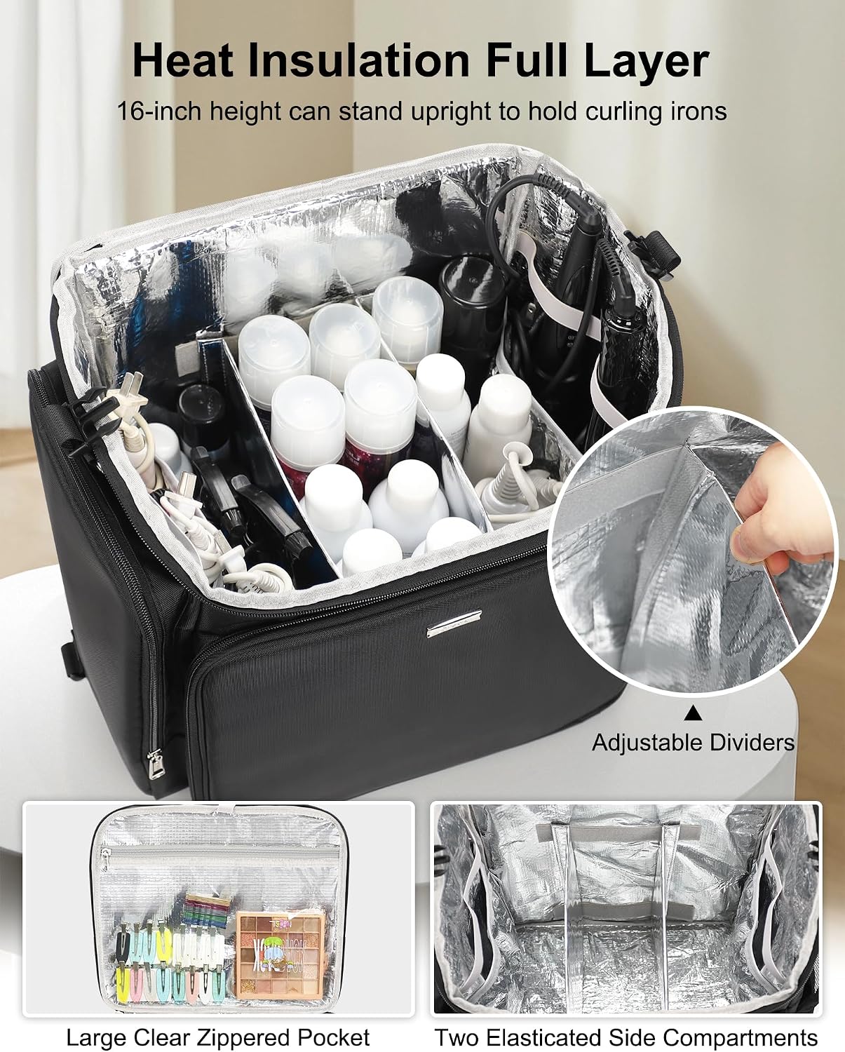 กระเป๋าเครื่องสำอางแบบมีล้อพร้ - Travel Bags บทวิจารณ์และราคา