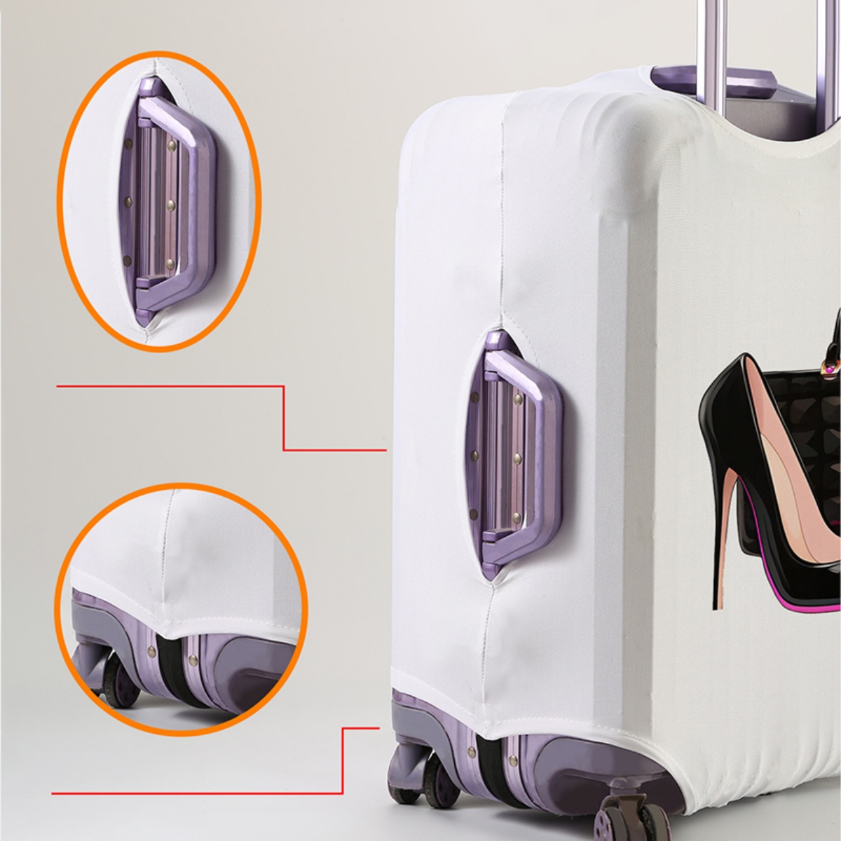 ผ้าคลุมกระเป๋าเดินทางยืดหยุ่นก - Waterproof Suitcase Cover Protector บทวิจารณ์และราคา