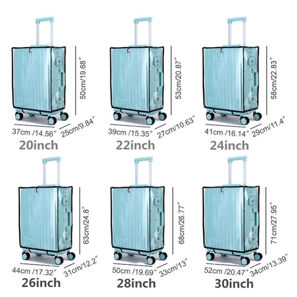ใหม่ กระเป๋าเดินทางแบบใส PVC ป - Luggage Protective Cover Transparent บทวิจารณ์และราคา