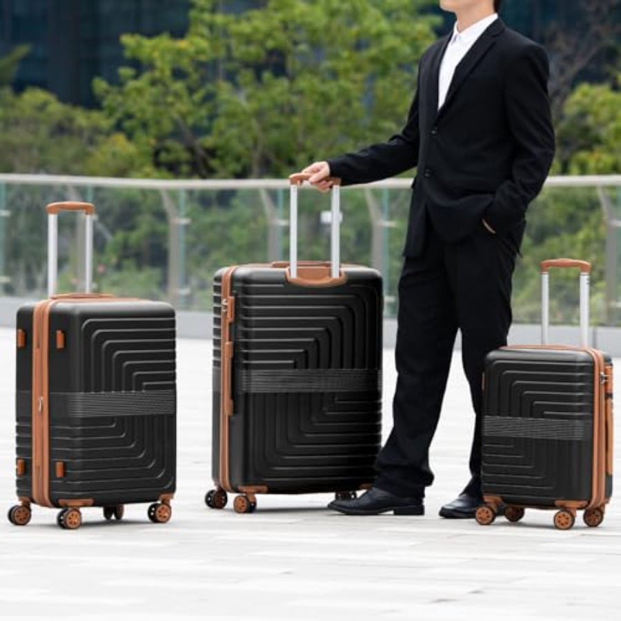 ชุดกระเป๋าเดินทางแบบขยายได้ 3  - Expandable Hard Shell Luggage Set บทวิจารณ์และราคา