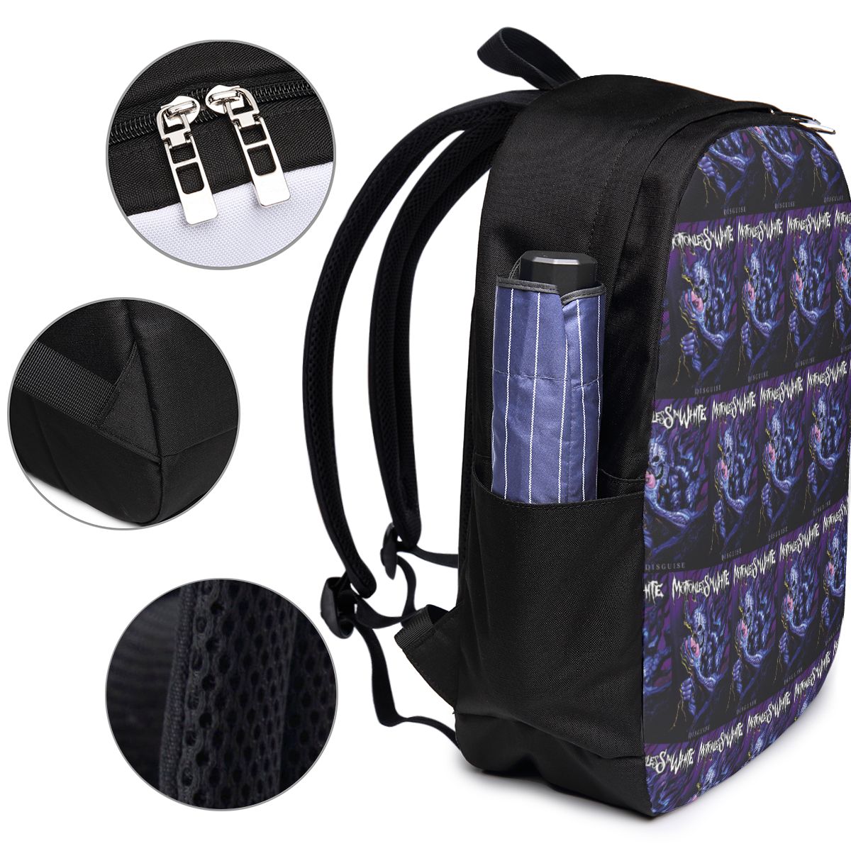กระเป๋าเป้สะพายหลังสีขาว Motio - Backpacks บทวิจารณ์และราคา
