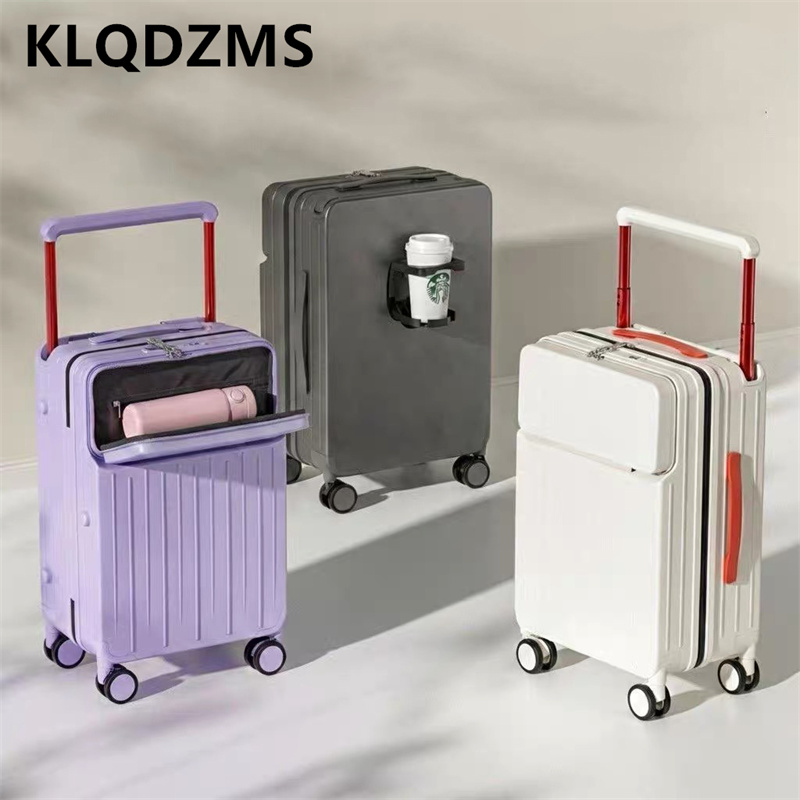 KLQDZMS กระเป๋าเดินทางแบบเปิดด - Front Opening Laptop Luggage 24 Inch บทวิจารณ์และราคา
