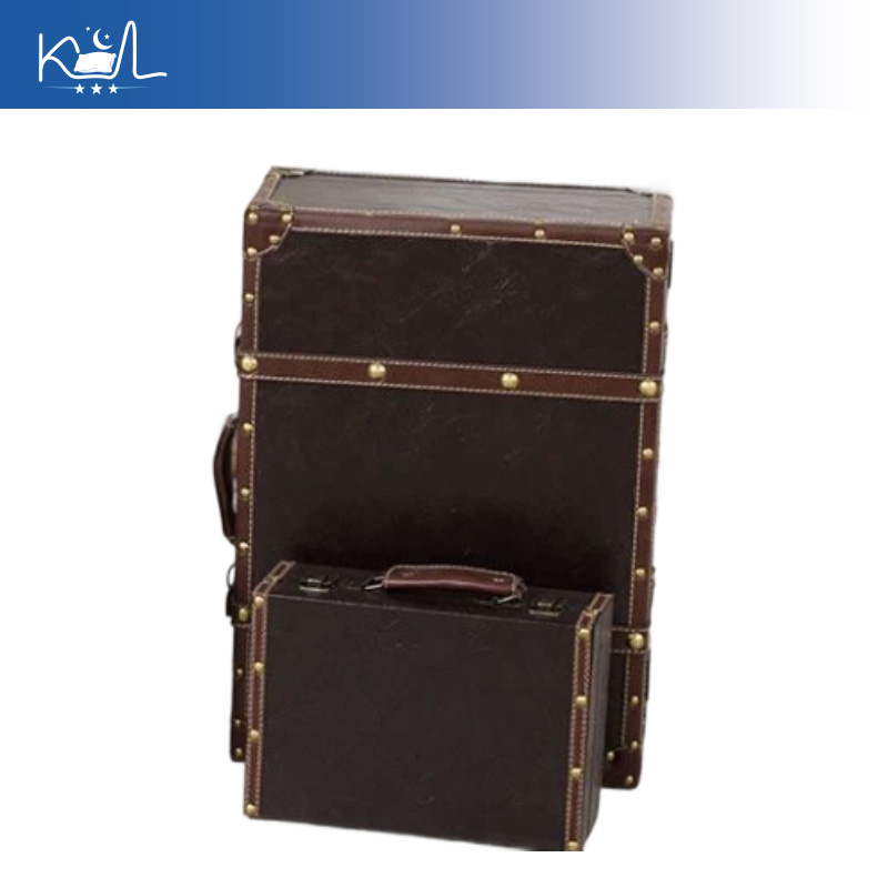 กล่องเก็บของตกแต่งสไตล์วินเทจส - Retro Vintage Trunk Suitcase บทวิจารณ์และราคา