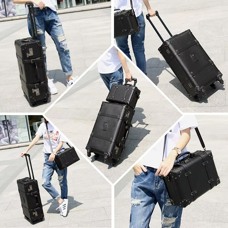 กระเป๋าเดินทางล้อลากสไตล์เรโทร - Retro Vintage Trunk Suitcase บทวิจารณ์และราคา