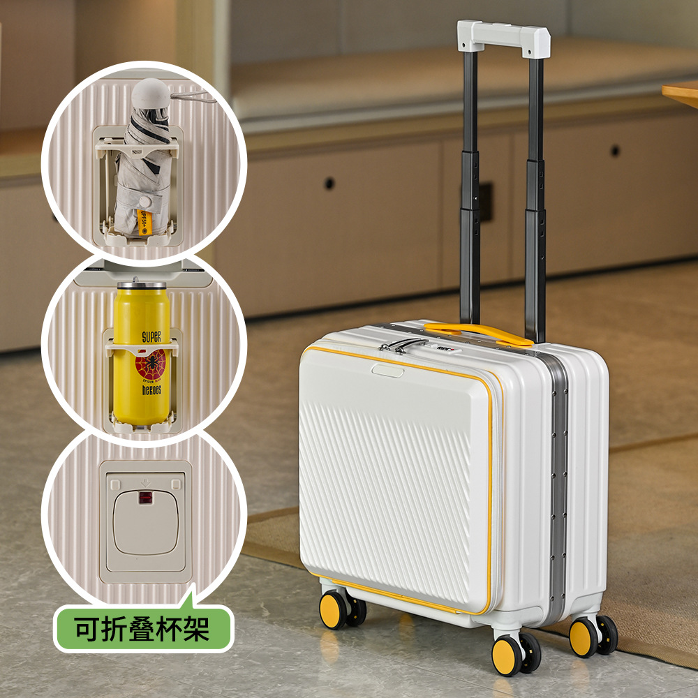 กระเป๋าเดินทางแบบเปิดด้านหน้า  - Aluminum Frame Carry On Luggage บทวิจารณ์และราคา