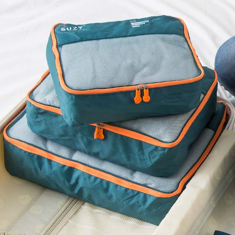 7/6 ชิ้นชุดกระเป๋าเดินทางจัดเก - Foldable Rolling Luggage Bag บทวิจารณ์และราคา