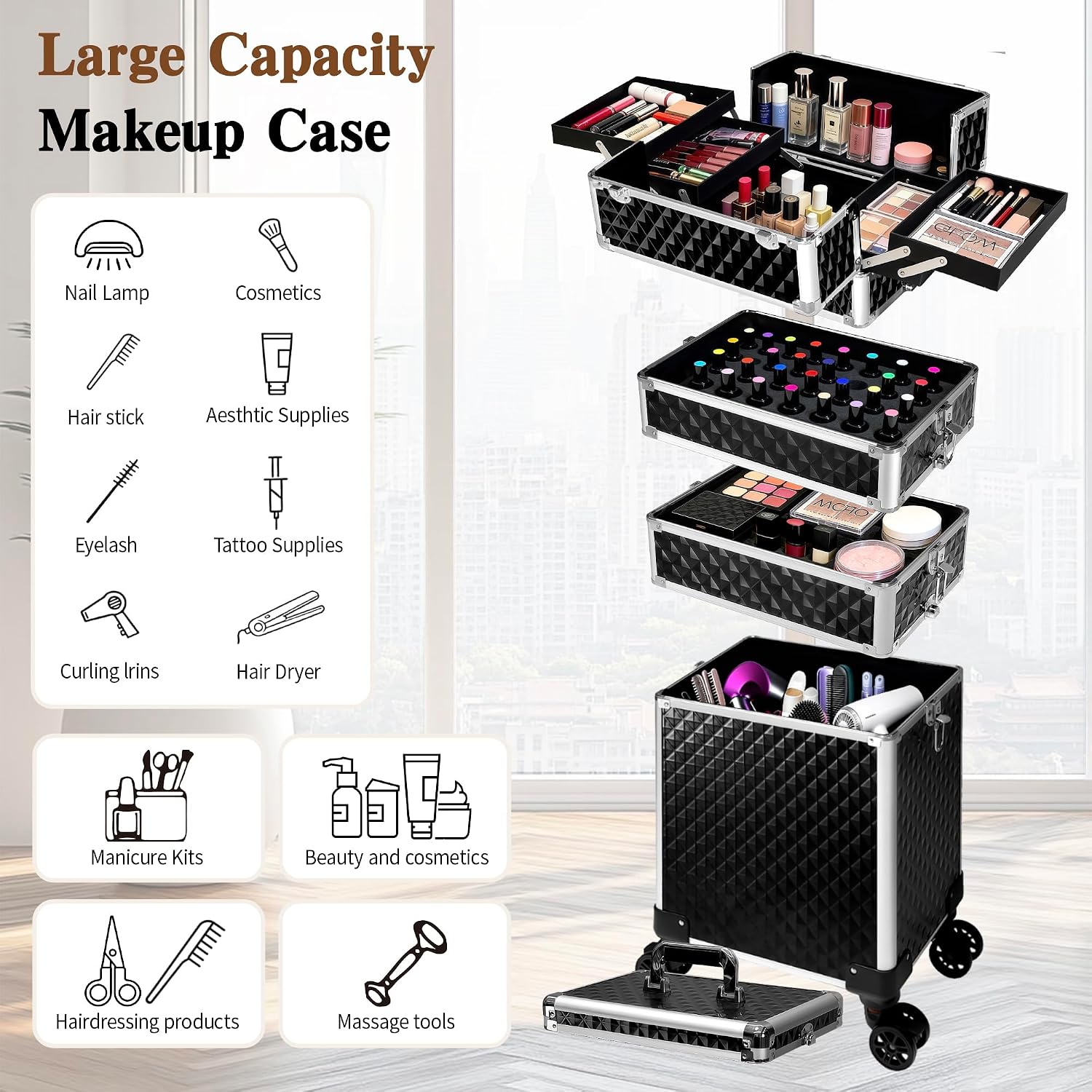 กระเป๋าเครื่องสำอางแบบมีล้อ, ก - Luggage บทวิจารณ์และราคา
