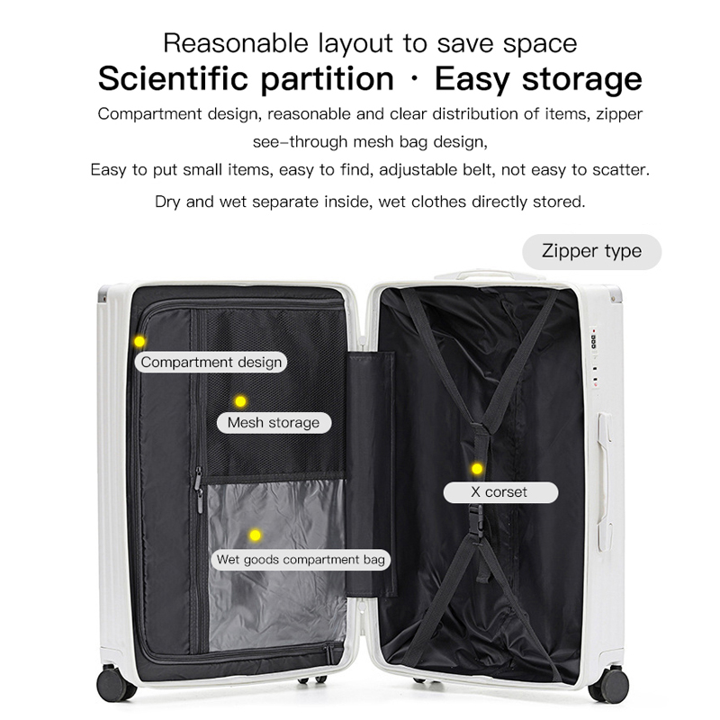 SUSHIMU กระเป๋าเดินทางพร้อมถ้ว - Spinner Wheel Rolling Suitcase 20 Inch บทวิจารณ์และราคา