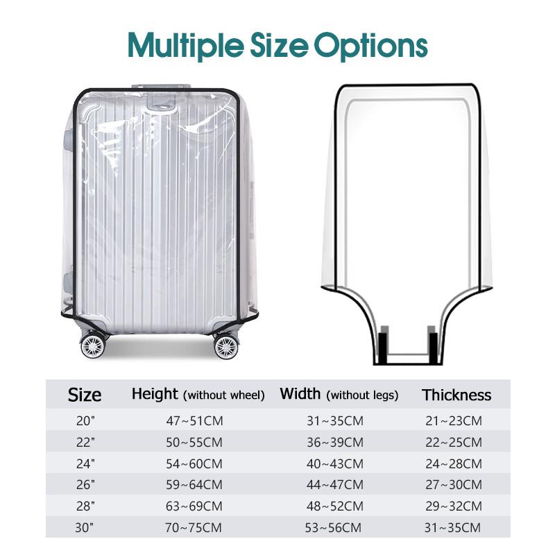 2027 ผ้าคลุมกระเป๋าเดินทางแบบใ - Luggage Protective Cover Transparent บทวิจารณ์และราคา
