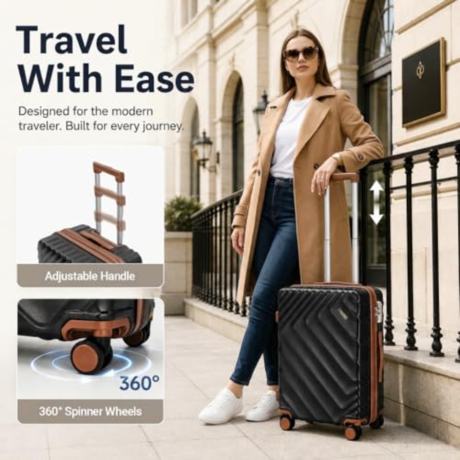 ชุดกระเป๋าเดินทางแบบแข็ง 6 ชิ้ - Expandable Hard Shell Luggage Set บทวิจารณ์และราคา