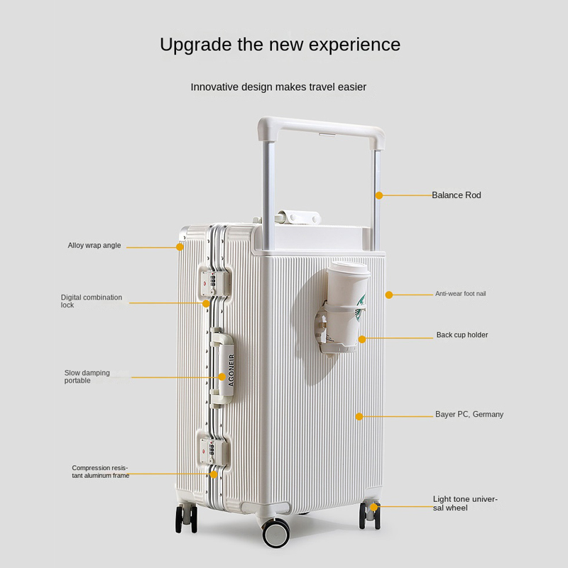 กระเป๋าเดินทาง kopor perjalana - Aluminum Frame Carry On Luggage บทวิจารณ์และราคา
