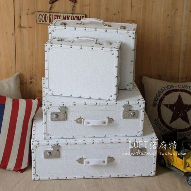 กระเป๋าเดินทางลายหนังจระเข้, ก - Retro Vintage Trunk Suitcase บทวิจารณ์และราคา