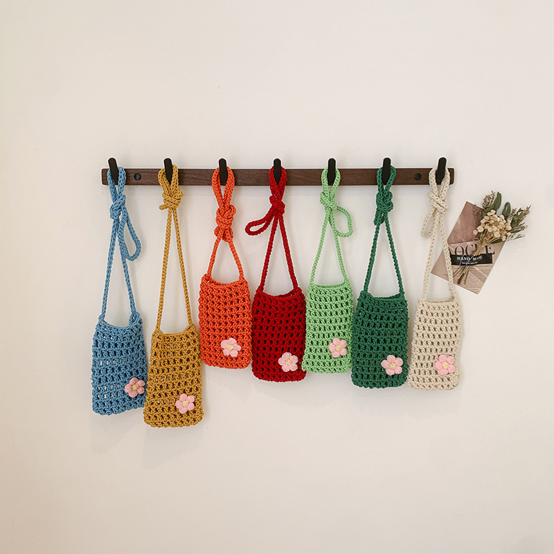 กระเป๋าโทรศัพท์แบบถักลายฉลุอเน - Handbags บทวิจารณ์และราคา