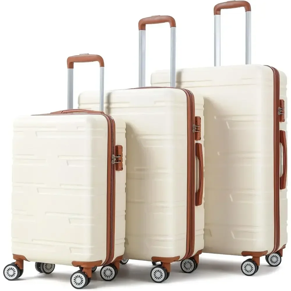 ชุดกระเป๋าเดินทางแบบแข็ง 3 ชิ้ - Expandable Hard Shell Luggage Set บทวิจารณ์และราคา