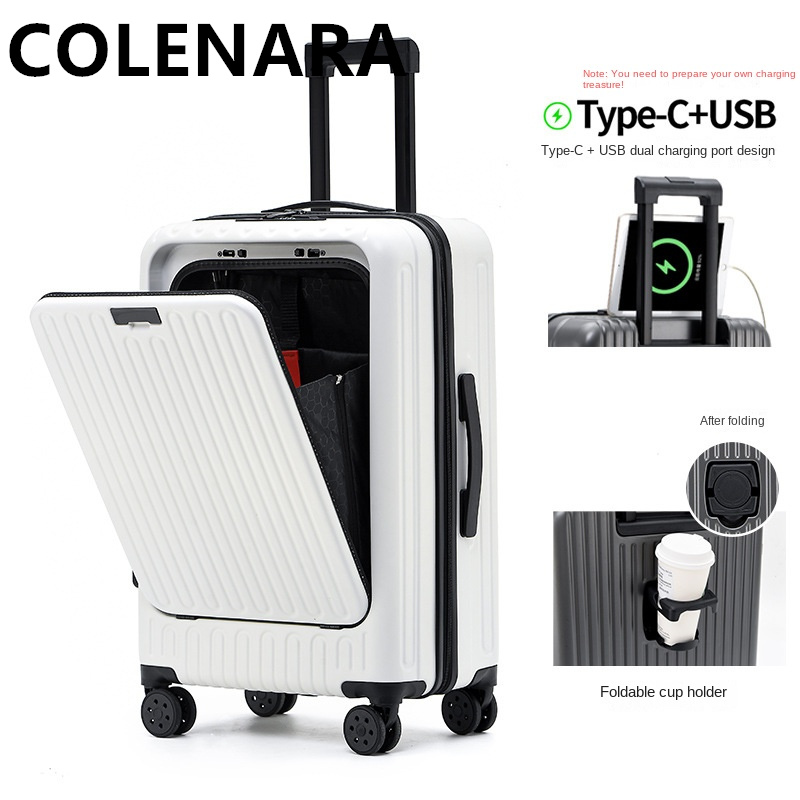 กระเป๋าเดินทางอเนกประสงค์ COLE - Front Opening Laptop Luggage 24 Inch บทวิจารณ์และราคา