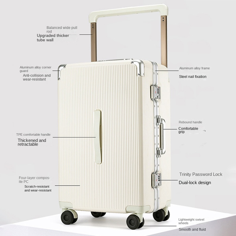 กระเป๋าเดินทางแบบมีหูหิ้วกว้าง - Spinner Wheel Rolling Suitcase 20 Inch บทวิจารณ์และราคา