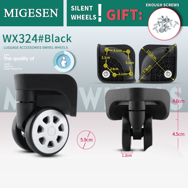 ล้อกระเป๋าเดินทางอเนกประสงค์1ค - Silent Replacement Luggage Wheels บทวิจารณ์และราคา